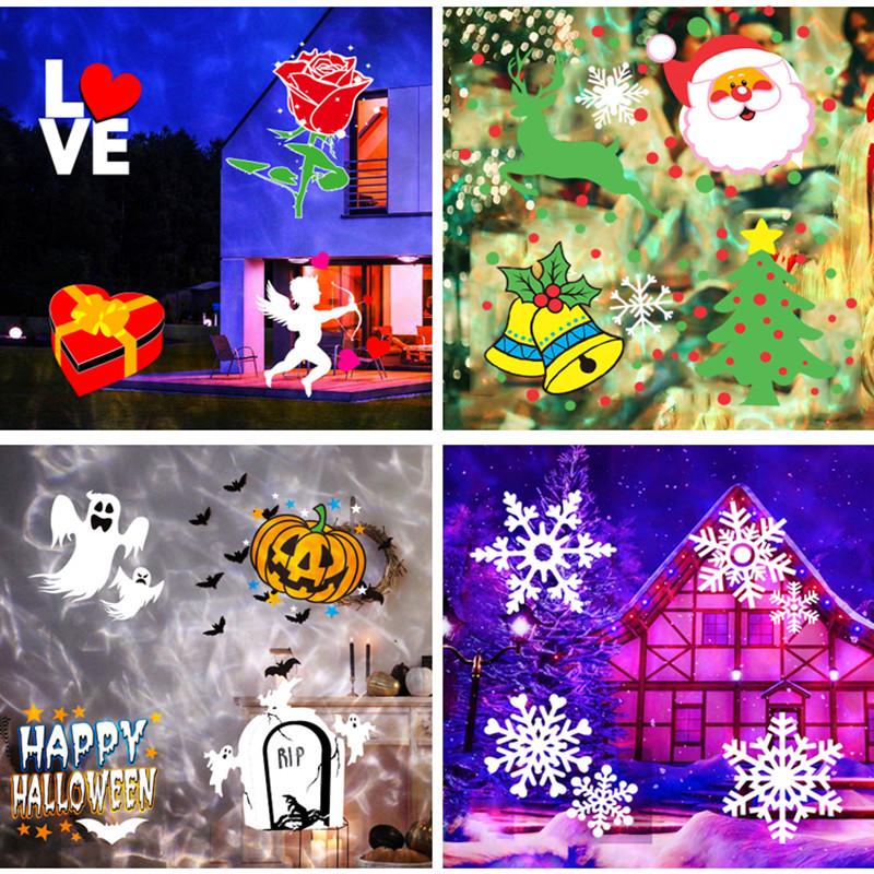 Bright Outdoor Waterproof Snowflake Projector Light for Christmas & Halloween