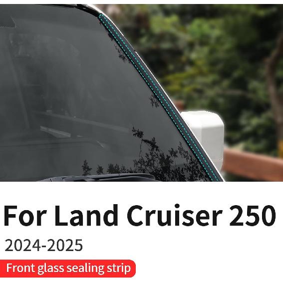 Front Windshield Silicone Strip Suitable For 2024 2025 Toyota Land Cruiser 250 1958 Prado LC250 Waterproof Window Sealing Strip External Refit