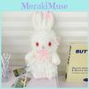 Plush Rabbit Lolita Shoulder Bag With Lace Bow Design And Faux Pearl Shoulder Strap For Daily Use