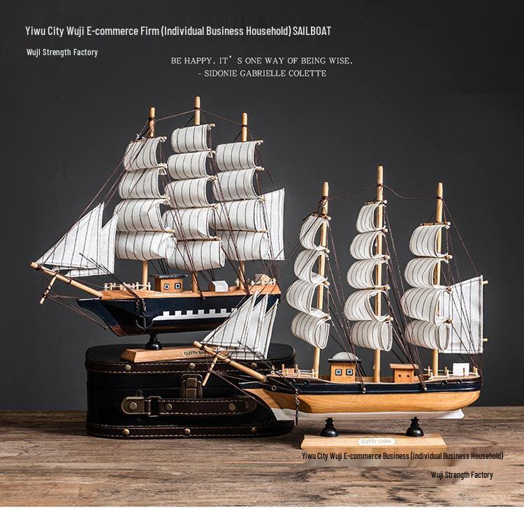 Sklandus buriavimas laivo modelis: Jūrinis dekoras svetainėms, vyno spintelėms, įėjimams ar knygų lentynoms