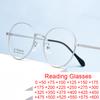 Neue superleichte runde Titan-Lesebrille Bunte Metallfassung Alterssichtigkeit Brille Herren Damen Optik Rezeptbrille