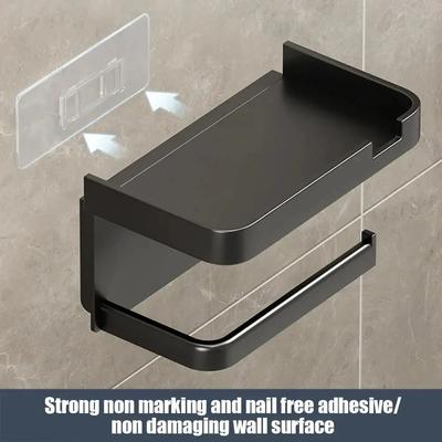 Porta carta igienica a parete Portaoggetti in plastica addensata antiruggine per porta rotolo di carta igienica da cucina
