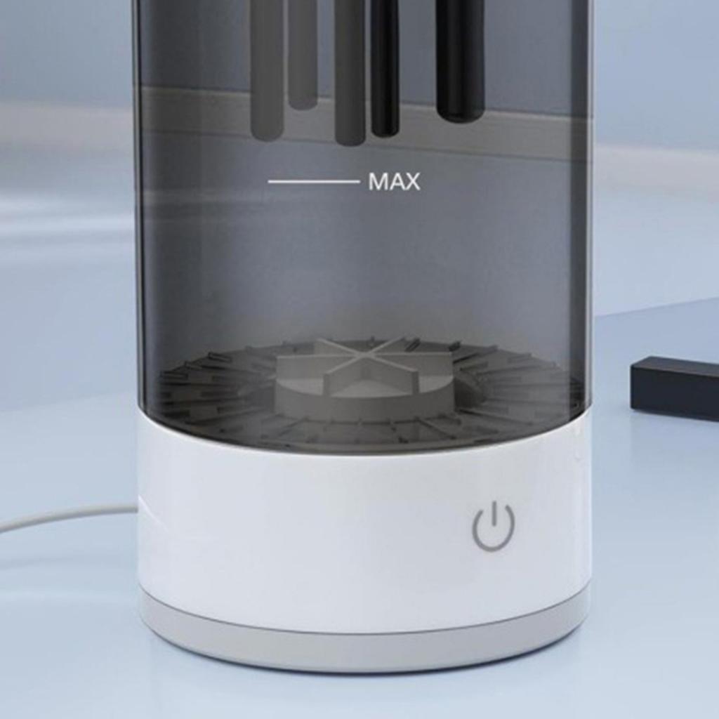 Elektrisk sminkebørsterenser USB automatisk kosmetisk børsterensemaskin Multifunksjons skjønnhetsbørste Tørketrommelholder Vaskeverktøy