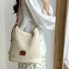 Woven Hollow Bag Women's 2026 New Seaside Vacation Tote Large Capacity One-shoulder Soft