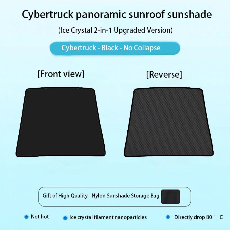 Sunshade For Tesla Cybertruck 2024 2023 Glass Sun Roof Shade Skylight Blind Shading Cybertruck Front Rear Sunroof Accessories