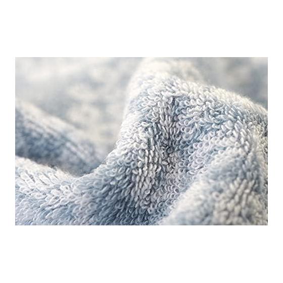 Kosugizen Onnela kleines Gesichtstuch, süßer Schlingflor, Yippi Yippi, je 1 Stück in 4 Farben, 34 x 80 cm, Jacquard-Motiv im skandinavischen Stil, mittel