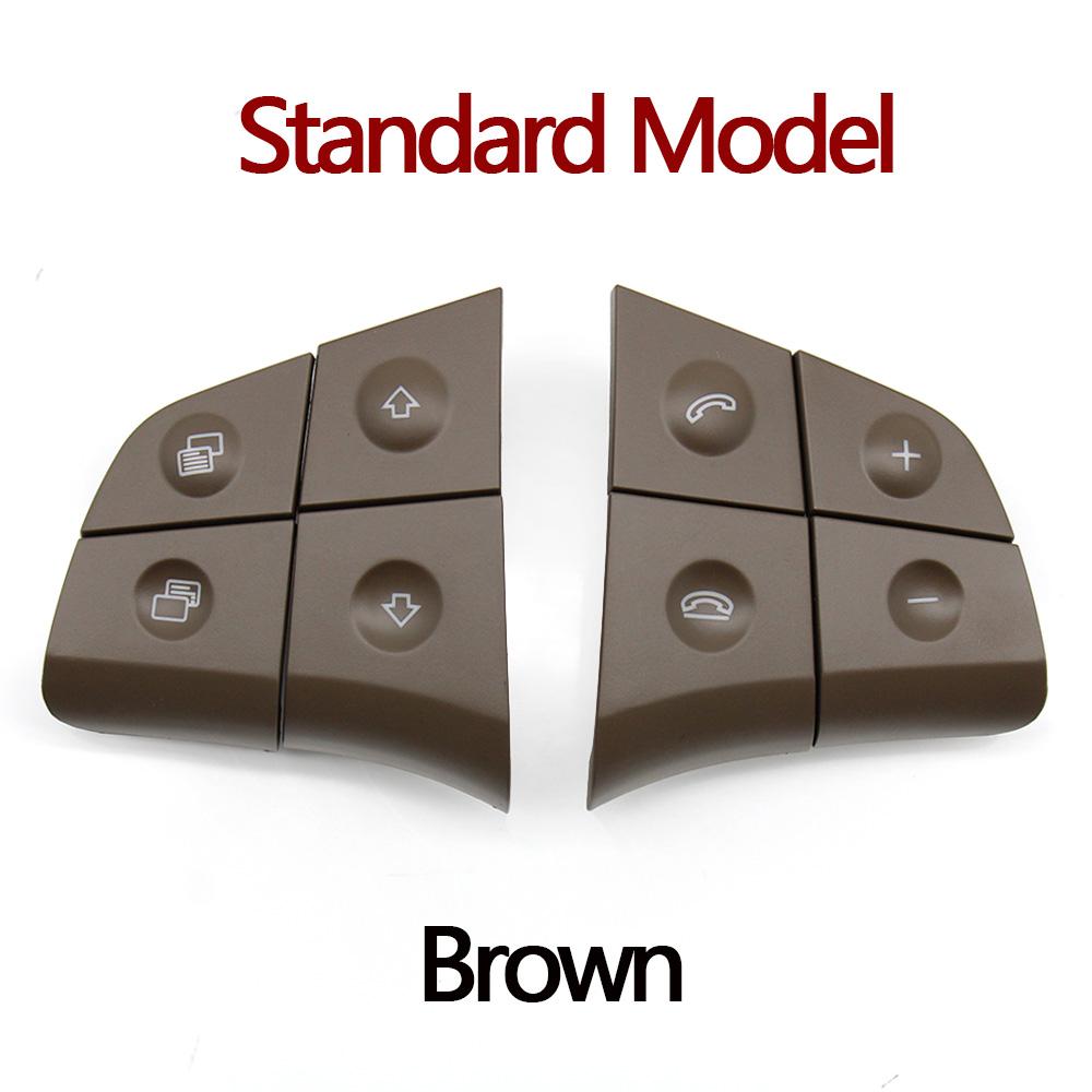 

Car Multi-function Steering Wheel Push Buttons Phone Control Switch Key For Mercedes Benz W164 W245 W251 ML GL 300 350 400 450 Standard Brown