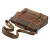 Men's Retro Waterproof Cowhide & Waxed Canvas Briefcase - European & American Shoulder Crossbody Bag