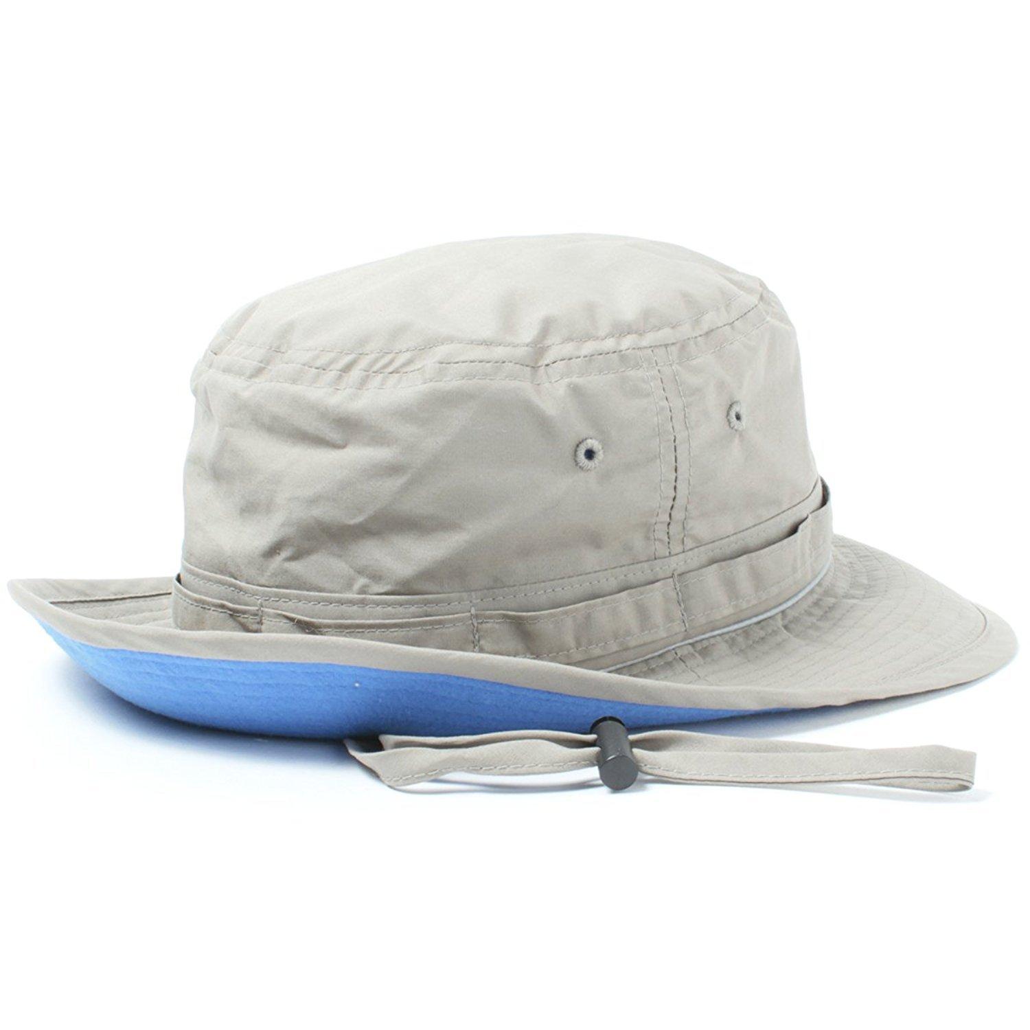 BASIQUENTI Шляпа-сафари Шляпа от солнца Унисекс Один размер подходит всем Теплоотражающая шляпа с тефлоновым покрытием (Теплый/Водоотталкивающий) (Серый) серый