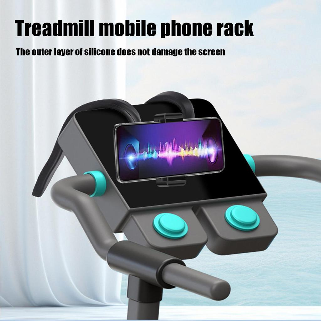 Phone Holder For Treadmill Folding Cellphone Bracket For Gym Hose Design Bendable Treadmill Phone Stand For Shopping Cart