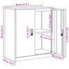 Storage Cabinet Anthracite Grey 80 x 40 x 90 cm Steel