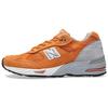 Nb 991 Mesh Suede Fabric Retro Casual Low Top Running Shoes Unisex Sneaker Gray Orange M991OGW