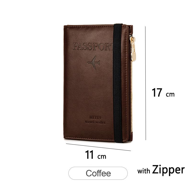 RFID ANTI Blocking Thin Passport Holder Cover Case Travel Wallet for Men Women Multi- ID Bank Card Holder Accessories