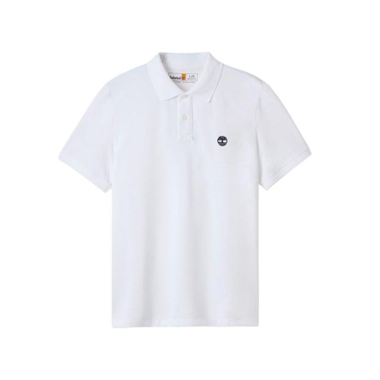 Timberland Casual Commuting Breathable Skin-Friendly Comfortable Short Sleeve Polo Shirt Men tops A6N5U-100 L