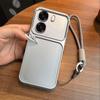 Luxury Big Window Phone Case with Lanyard for OPPO A6x 4G/5G,A6k Premium Textured Casing