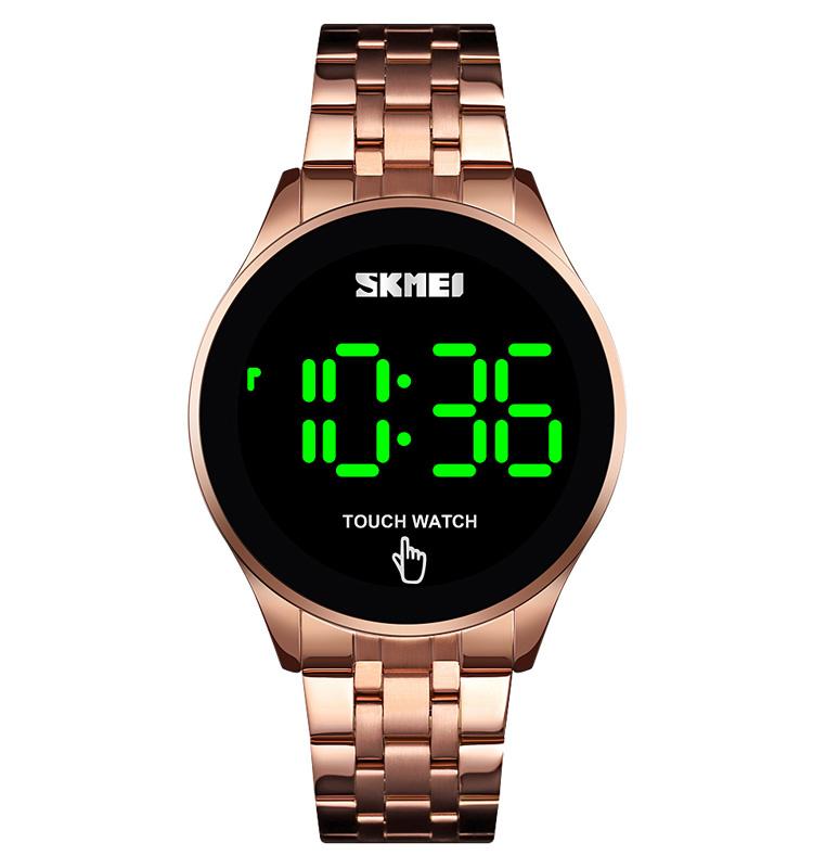 Skmei 1579 Unisex Digital Watch Exclusive Steel Strap Water Proof Big Number Character Casual Wrist Watch