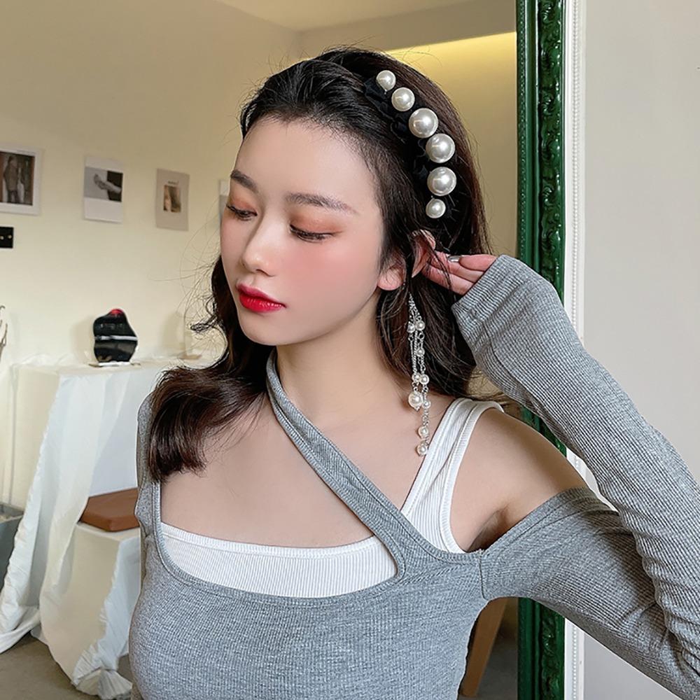 Elegant Women's Headwear Handmade Women's Pearl Headband Fairy Hair Accessories