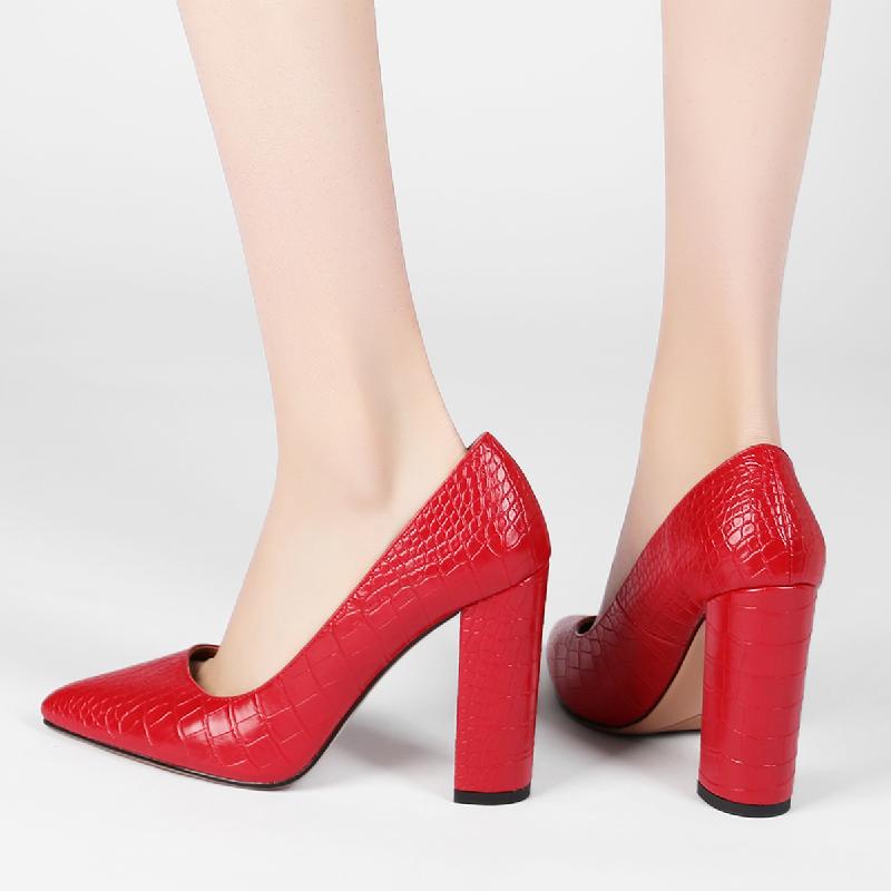 Snake Leather High Heels Pumps Women Shoes 2024 Elegant Heeled Large Size Spring Office Party Wedding Shoes Female Dress Pumps