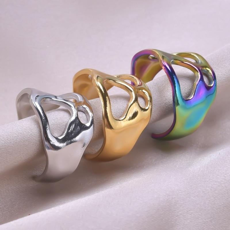Adjustable Rings Fashion Finger Jewelry Opening Rings Alloy Texture Suitable for Daily and Party Various Occasion
