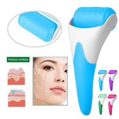 Ice Roller Gel Face Massager: Needle-Free De-Puffing & Cooling Therapy Tool