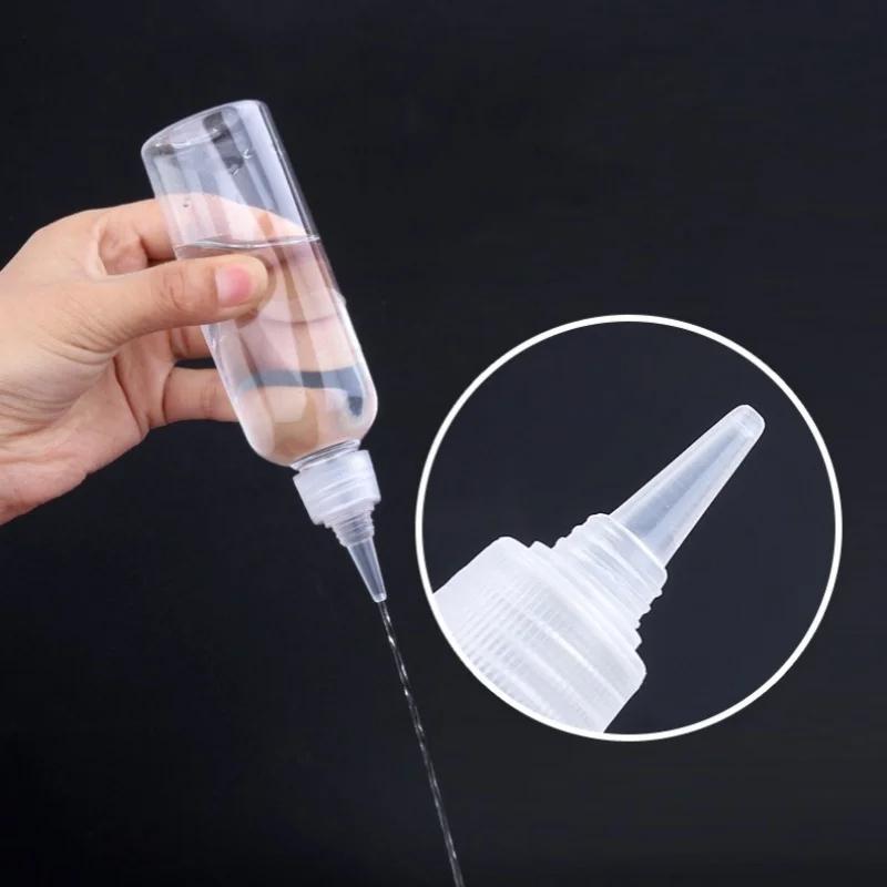 5/10/30/50/60/100/120ml Empty Dropper Bottle Transparent Plastic Refillable Nozzle Dropper with Cap Squeeze Bottle Refill Bottle