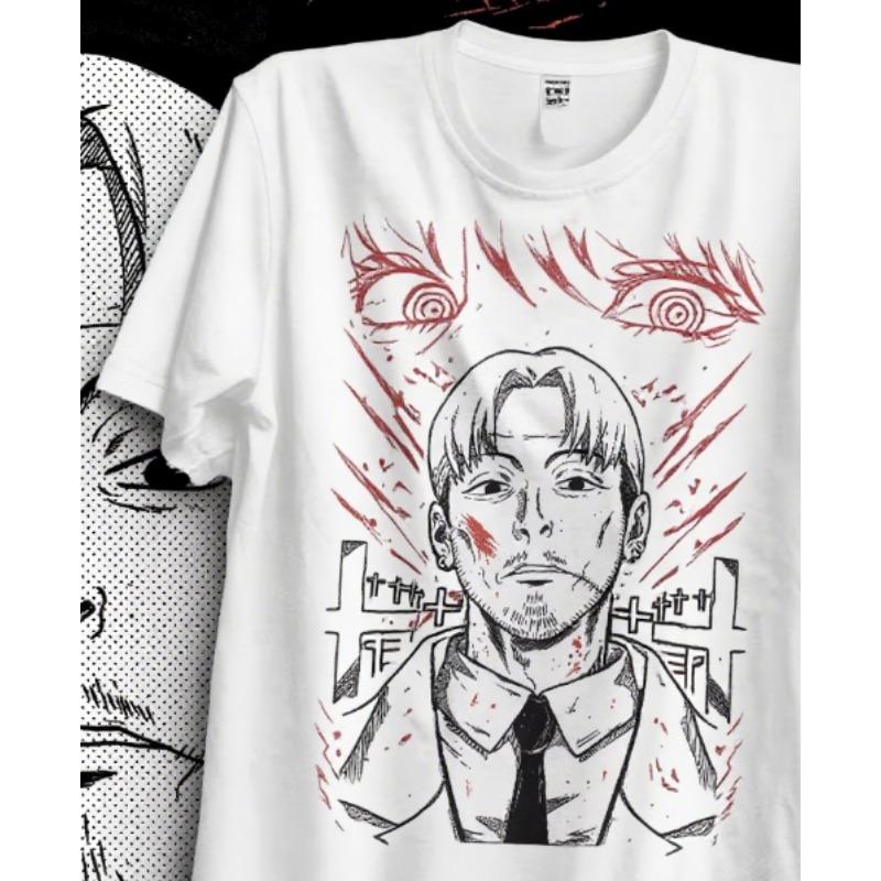 Trends Summer 2025 Cosplay Anime Kishibe T-Shirt Chainsaw Man Deat, Anime, Manga T-Shirt Graphic Tee All Sizes Anime Clothes
