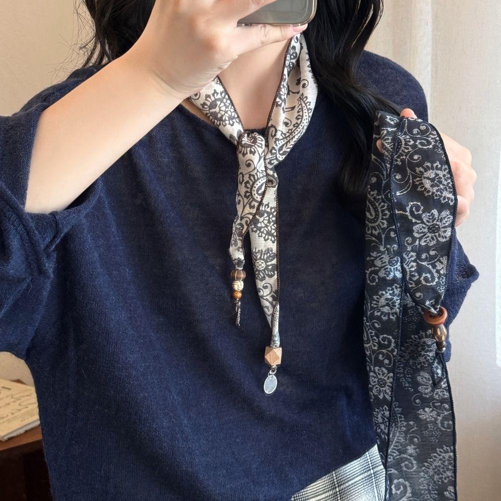 High-End Quality Silk Scarf Necklace Silk Material Neck-Wrapping Scarf  Neck Protection