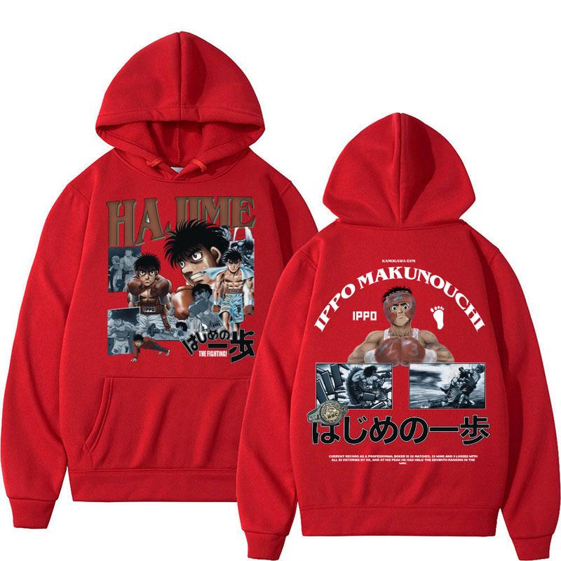 

Anime Hajime No Ippo Hoodies Kamogawa Boxing Gym Makunouchi KGB Hip Hop Long Sleeve Men Women Oversized Fleece 3XL