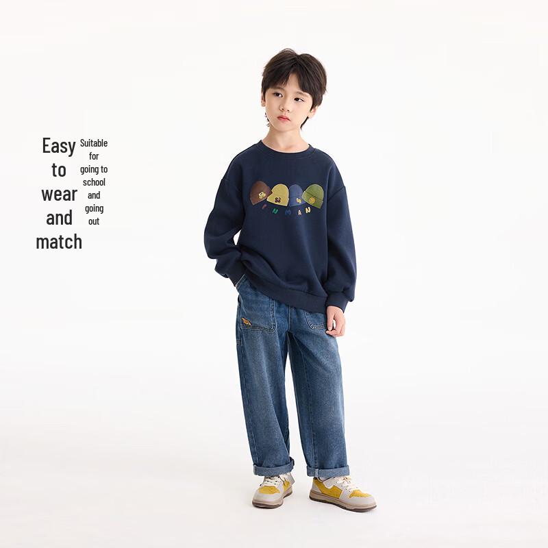 Boys' Washed Denim Straight Leg Jeans
