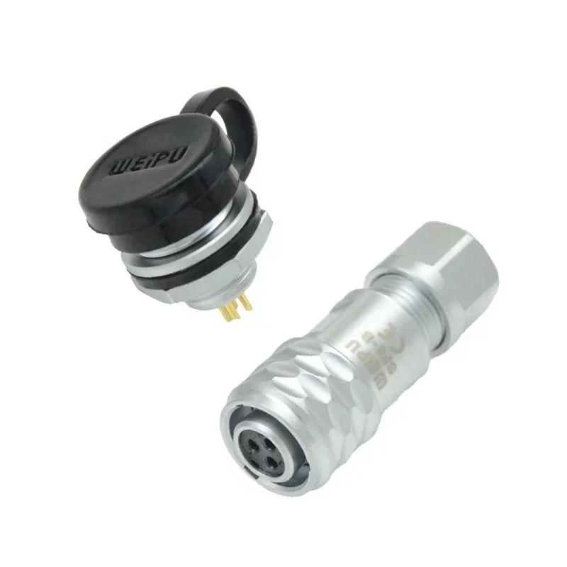 WEIPU SF8 SF810 SF812 M8 2 3 4 6 8Pin  Power Connector  Aviation Female Plug male Socket Industrial Medical Precision Instrument