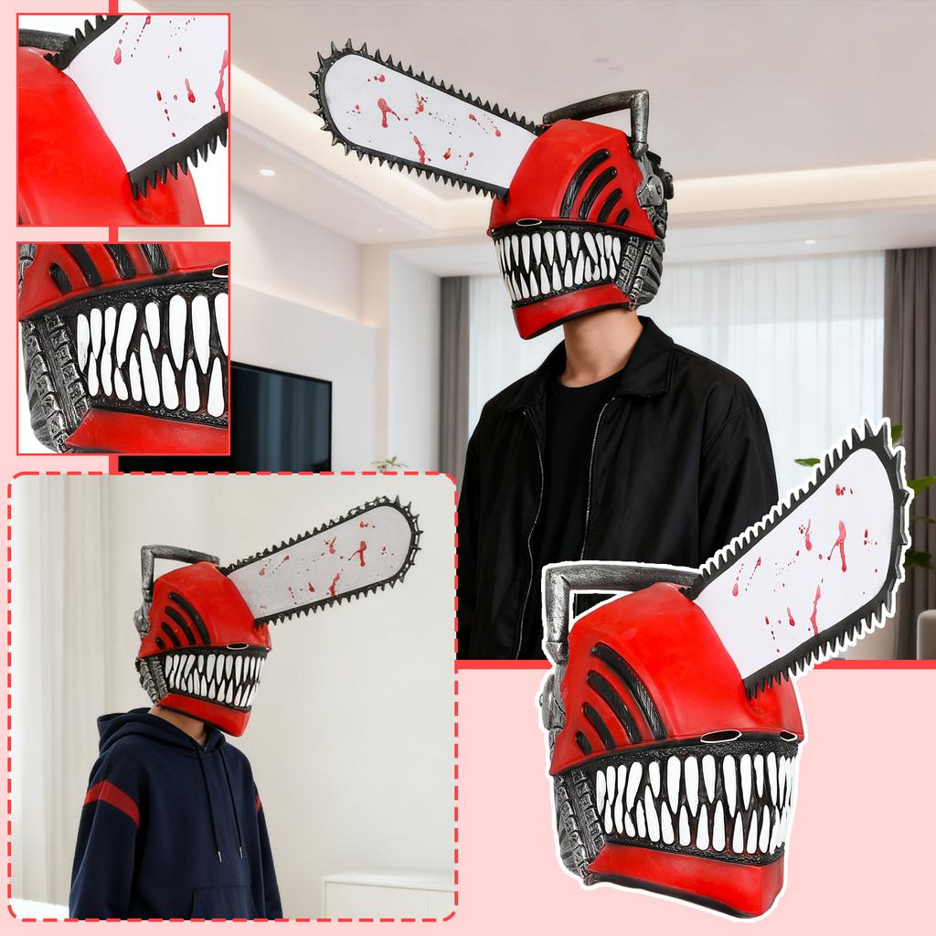 Latex Mask, Anime Cosplay, Terrifying Party Props