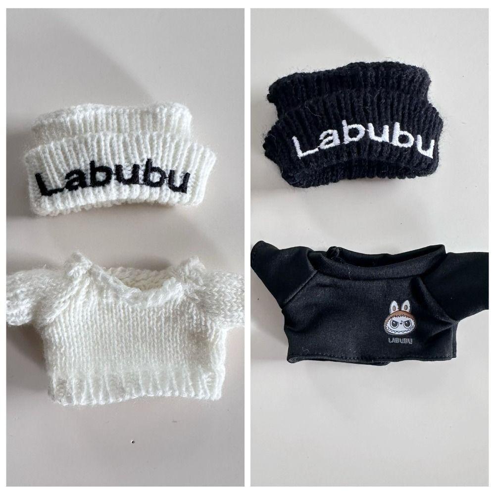 Pullover Sitzparty Labubu Puppenkleidung Hoodie Mini Baumwollpuppenkleidung Baby Anhänger