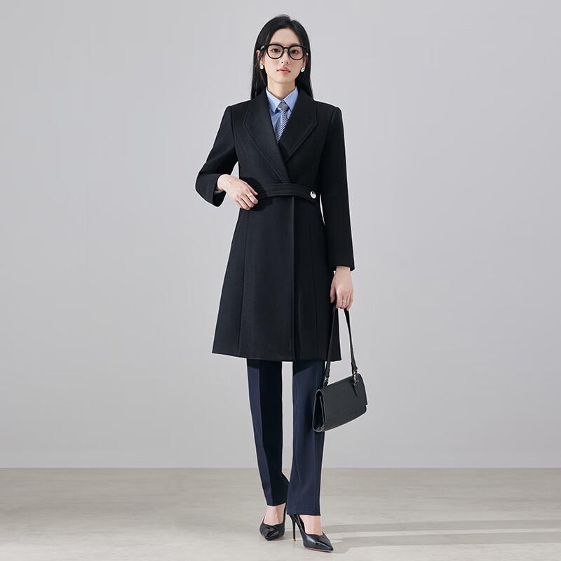 Women's Professional Padded Woolen Uniform Coat