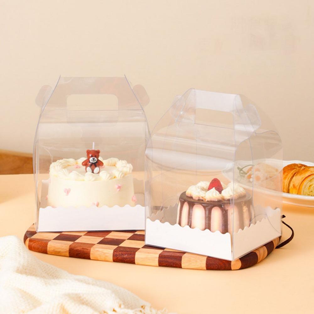 10pcs Clear Gift Boxes Transparent Gift Box, Plastic Jewelry Display Boxes Portable Treat Containers for Wedding Birthday Parties Shower Favors