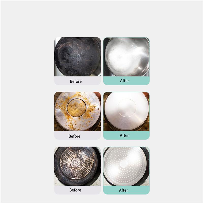 Tencere Altı Temizleme Jeli Paslanmaz Çelik Siyah Kireç Temizleyici Tencere Altı Kireç Çözücü Tencere Pası Mutfak Yağ Sökücü