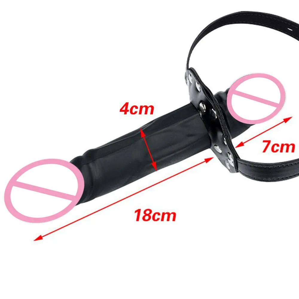 Strap on Dildo Gag Open Mouth SM Tool Double Dildos Bondage  Strapon Penis Lesbian Sex Toys for Couples Products Adult Games