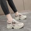 Fashion Fashion Women Breathable Sneakers Spring Summer Mesh Lace-up Casual Walking Shoes Ladies Versatile Platform Mixed Color Tennis