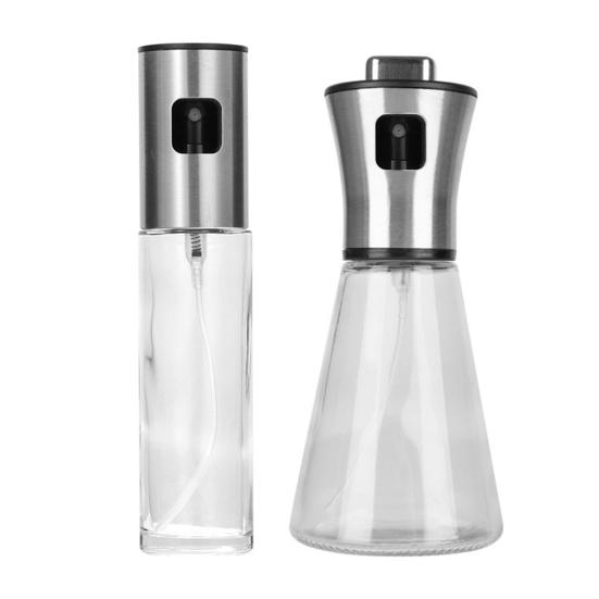 Ölsprühflasche mit Trichter, 100 ml/200 ml, effiziente Ölkontrolle, Grillen, Picknick, Speiseölspender für Oliven-, Sesam- und Avocadoöl