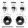 1 set piese de freza pentru router electric 6 mm, 6,35 mm, 8 mm, mașină de tăiat gravat cu mandrină cu piuliță, cu adaptor pentru freza de piuliță