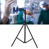 IV Pole Tripod Stand with 4 Hook Multifunctional Metal IV Pole Collapsible Stand IV Drip Bag Floor Stand for Travel Hospital 22mm
