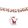 Christmas Theme Letter Snowman Sock Pattern Paper Banner Props Decoration