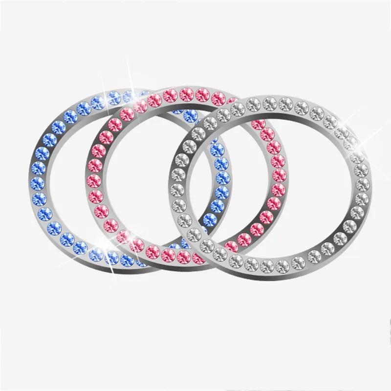 Car Engine Ignition Button Cover Ring Sticker Decoration For Mitsubishi Lancer 9 10 ASX L200 Colt Pajero Outlander Eclipse EQ1