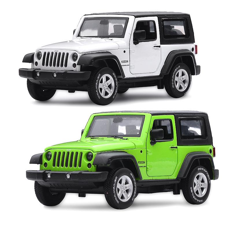 Carros Modelo Diecast Carros de Brinquedo, Wrangler 1:Carro de brinquedo retrátil em liga de escala 32 com brinquedo de som e luz para meninas e meninos brinquedos infantis