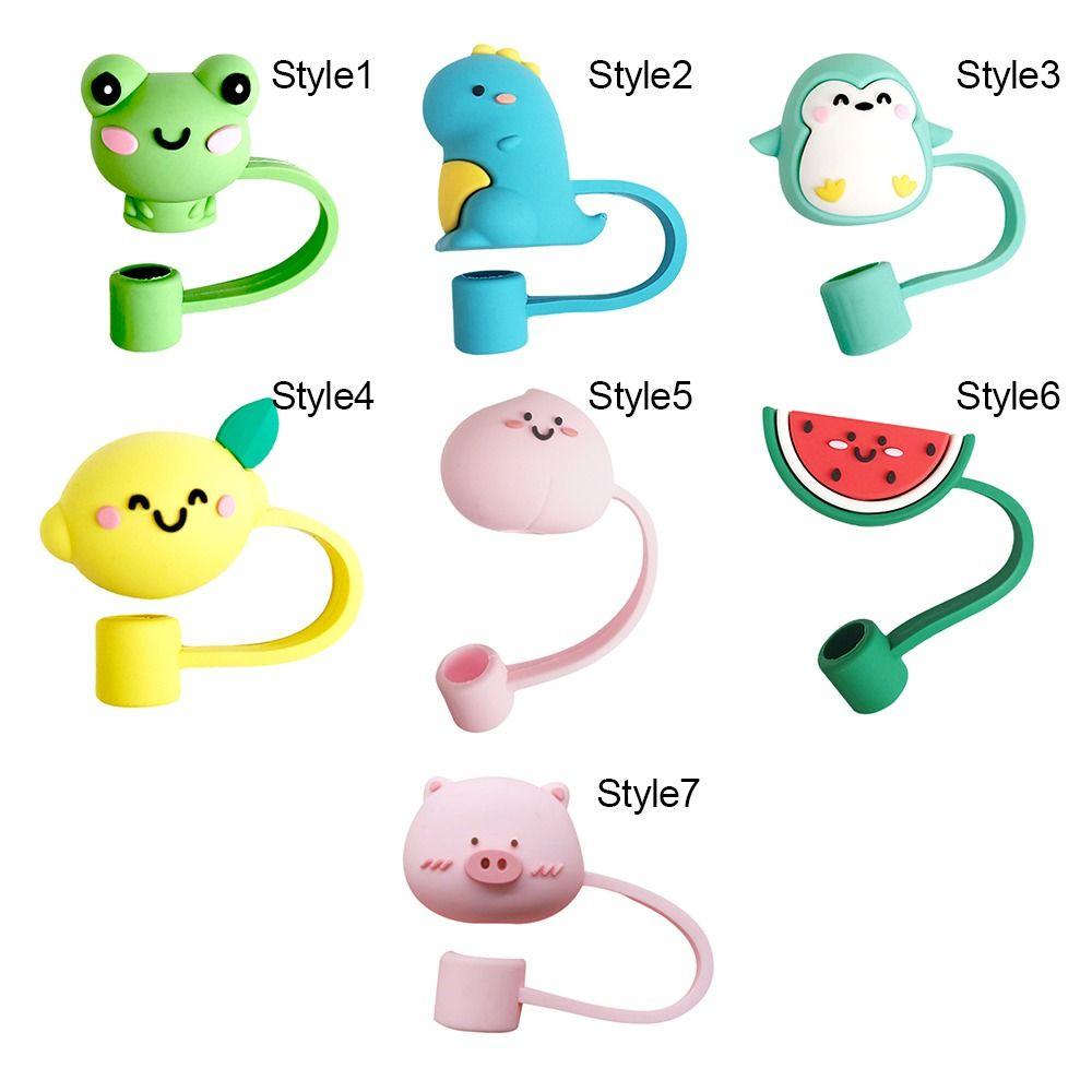 Cup Accessories Drinking Dust Cap Silicone Straw Tips Cover New Silicone Straw Plug  Cup