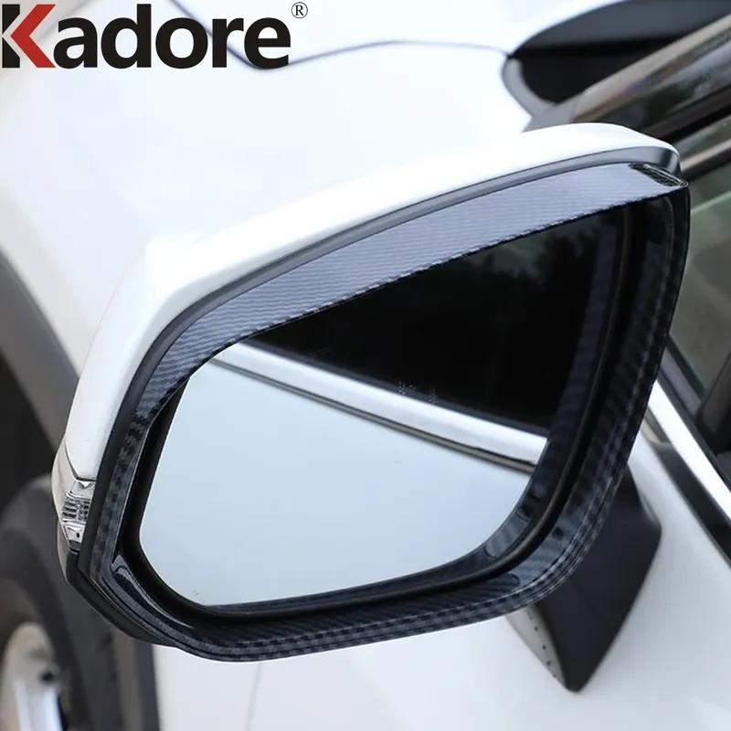 Rearview Mirror Eyebrow Cover Trim For Toyota RAV4 RAV 4 -2024  Chrome Car Side Mirrors Rain Shield Sun Visor Accessories