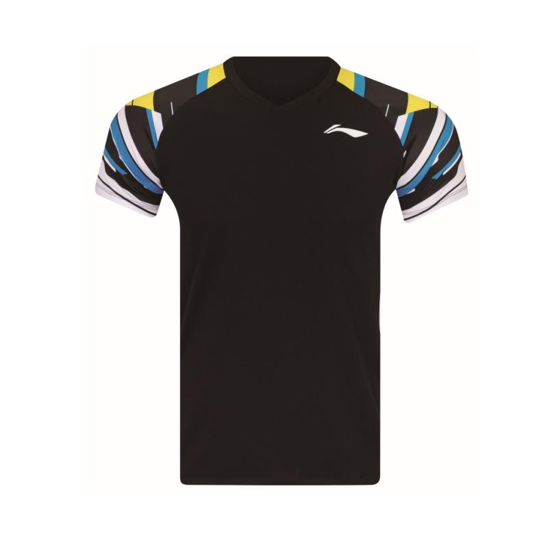 Conjunto de Camiseta de Bádminton Li Ning Unisex Negro AATW015-1