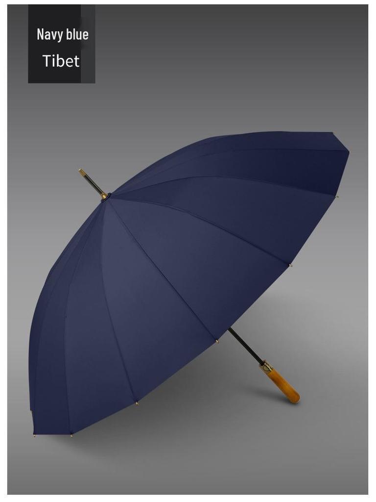 Extra Large Windproof Golf Umbrella: All-Fiber, Long Handle, Automatic, Sun & Rain Protection