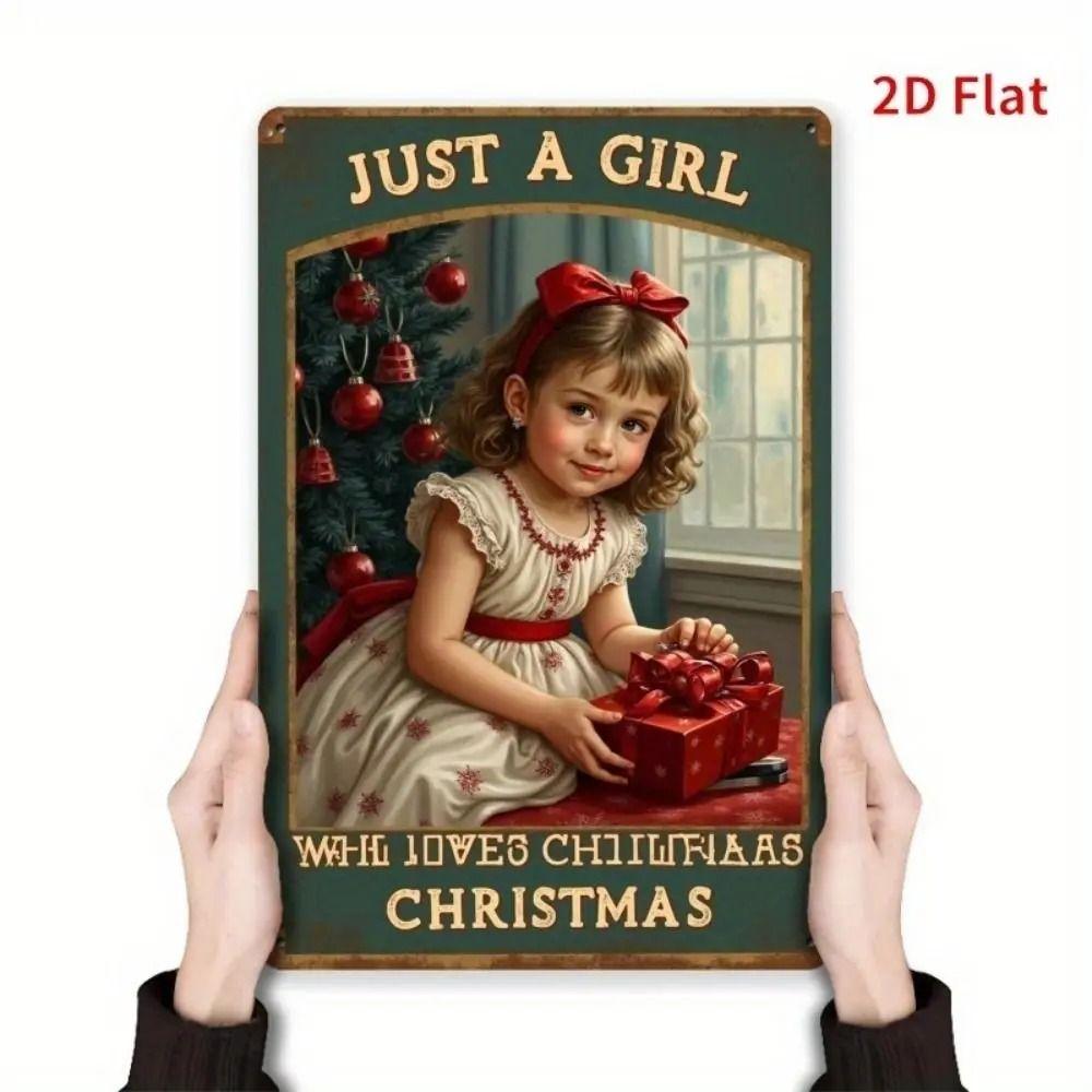 Vintage Girl Metal Sign Poster Retro Wall Art Home Decor Bar Club Man Cave Decoration 20x30cm