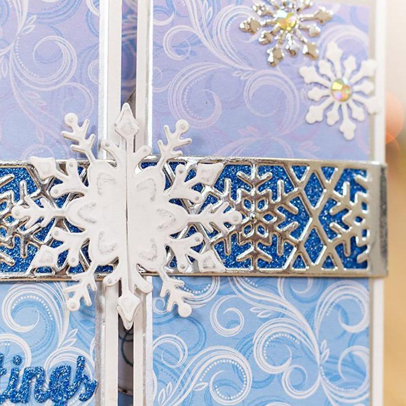 Embossed Die Template Christmas Snowflake Greeting Card Bookmark Scrapbooking DIY Cutting Die Carbon Steel Die