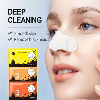 Maschera per la rimozione dei punti neri - Adesivo idratante per il naso a strappo dei punti neri con movimento iniziale di Halloween